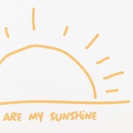 Artsy Mats - Αντιολισθητικό Πατάκι Μπάνιου You Are My Sunshine White Stone 39x60cm