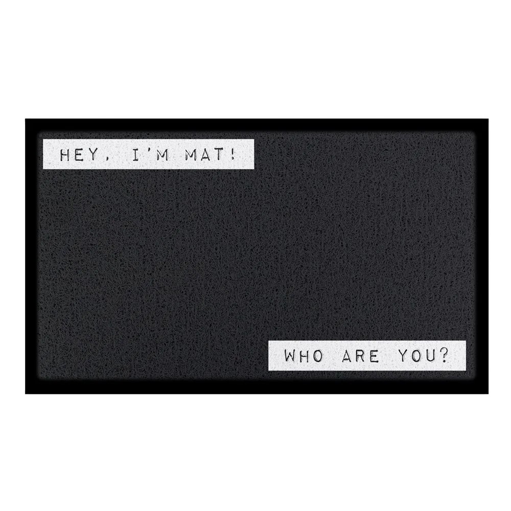 Artsy Mats - Χαλάκι Εισόδου Hey I'm Mat Who Are You? 70x40cm
