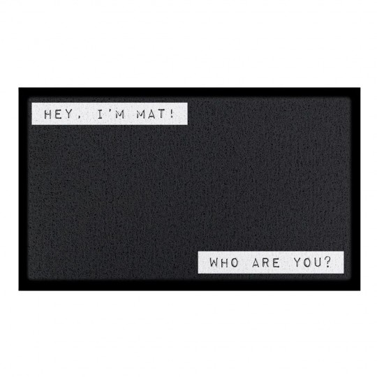 Artsy Mats - Χαλάκι Εισόδου Hey I'm Mat Who Are You? 70x40cm
