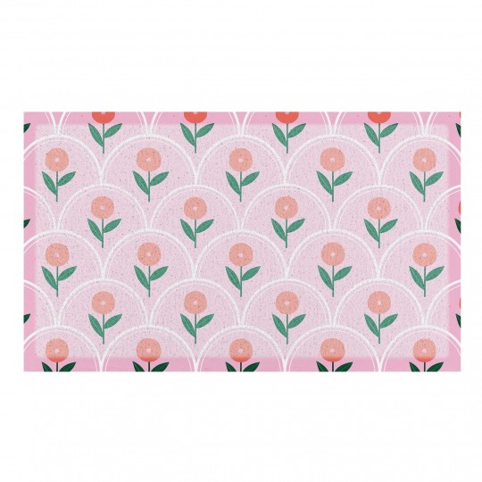 Artsy Mats - Χαλάκι Εισόδου Pink Floral Pattern 70x40cm