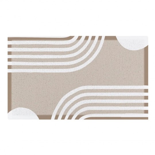Artsy Mats - Χαλάκι Εισόδου Abstract Lines Beige 70x40cm