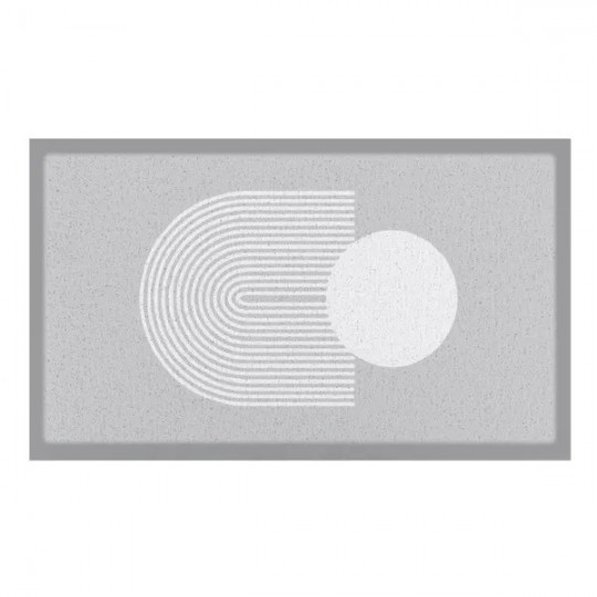 Artsy Mats - Χαλάκι Εισόδου Grey Abstract Sphere 70x40cm Artsy Mats - Χαλάκι Εισόδου Grey Abstract Sphere 70x40cm