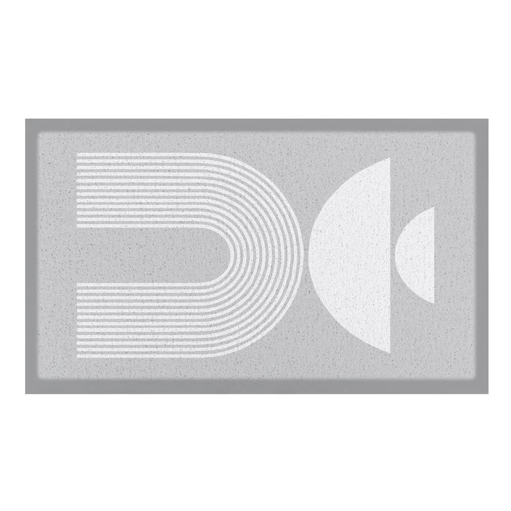 Artsy Mats - Χαλάκι Εισόδου Grey Half Moon Abstract 70x40cm Artsy Mats - Χαλάκι Εισόδου Grey Half Moon Abstract 70x40cm