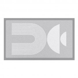 Artsy Mats - Χαλάκι Εισόδου Grey Half Moon Abstract 70x40cm