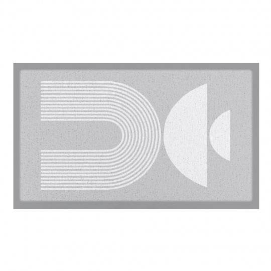 Artsy Mats - Χαλάκι Εισόδου Grey Half Moon Abstract 70x40cm Artsy Mats - Χαλάκι Εισόδου Grey Half Moon Abstract 70x40cm
