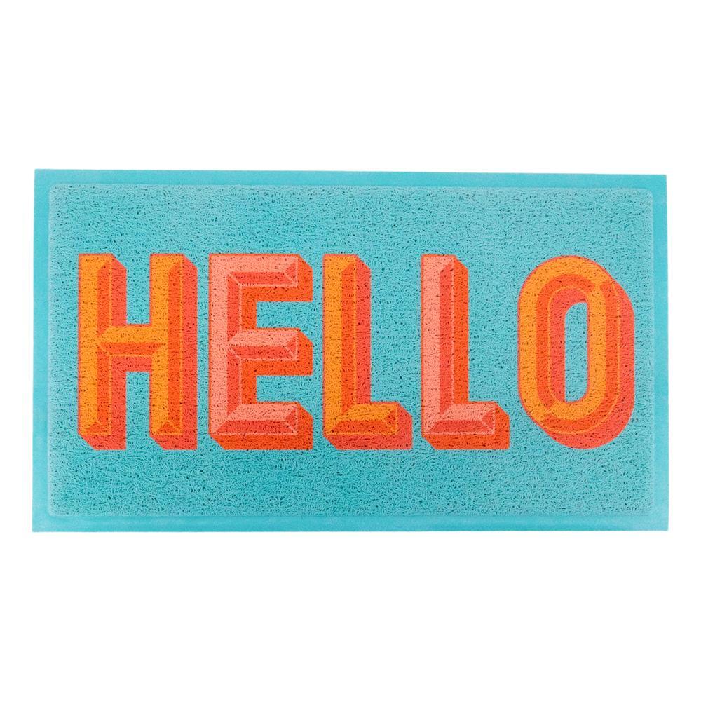 Artsy Mats - Χαλάκι Εισόδου Blue Hello 70x40cm Artsy Mats - Χαλάκι Εισόδου Blue Hello 70x40cm