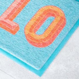 Artsy Mats - Χαλάκι Εισόδου Blue Hello 70x40cm Artsy Mats - Χαλάκι Εισόδου Blue Hello 70x40cm