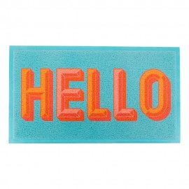 Artsy Mats - Χαλάκι Εισόδου Blue Hello 70x40cm