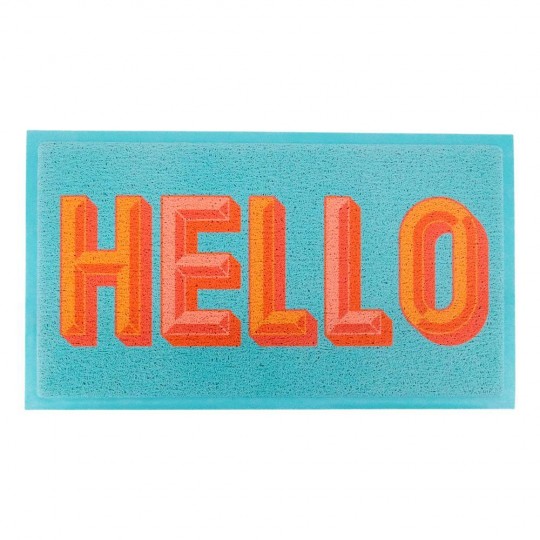 Artsy Mats - Χαλάκι Εισόδου Blue Hello 70x40cm Artsy Mats - Χαλάκι Εισόδου Blue Hello 70x40cm