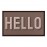 Artsy Mats - Χαλάκι Εισόδου Hello Chocolate Brown 70x40cm