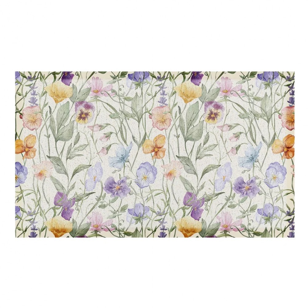 Artsy Mats - Χαλάκι Εισόδου Watercolour Wild Flowers 70x40cm