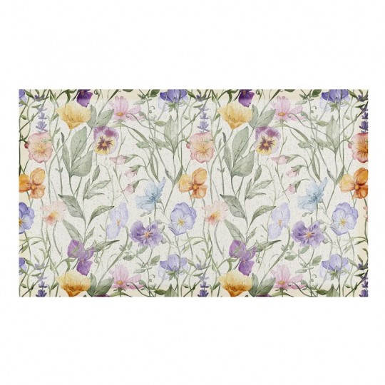 Artsy Mats - Χαλάκι Εισόδου Watercolour Wild Flowers 70x40cm