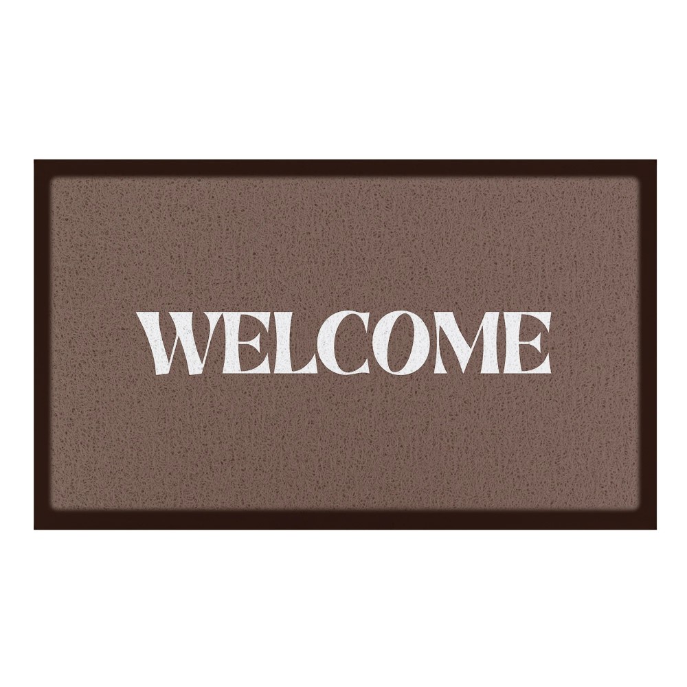 Artsy Mats - Χαλάκι Εισόδου Welcome Chocolate Brown 70x40cm