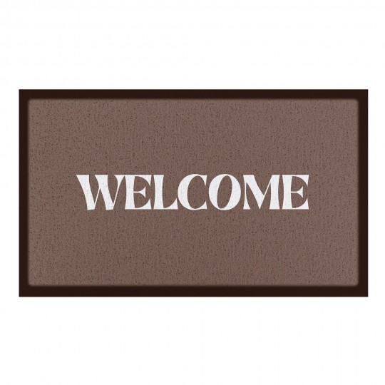Artsy Mats - Χαλάκι Εισόδου Welcome Chocolate Brown 70x40cm