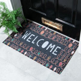 Artsy Mats - Χαλάκι Εισόδου Welcome Curls x Anna Treliving 70x40cm Artsy Mats - Χαλάκι Εισόδου Welcome Curls x Anna Treliving 70x40cm