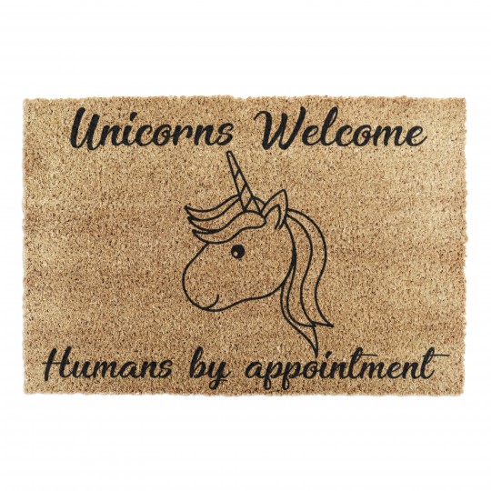 Artsy Mats - Χαλάκι Εισόδου Unicorns Welcome Humans By Appointment 60x40cm Artsy Mats - Χαλάκι Εισόδου Unicorns Welcome Humans By Appointment 60x40cm