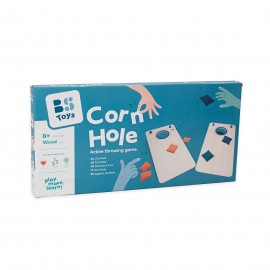 BS TOYS - Ξύλινο Παιχνίδι Στόχου Εξωτερικού Χώρου Corn Hole