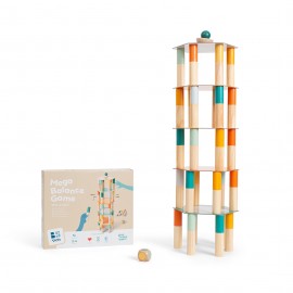 BS TOYS - Ξύλινο Παιχνίδι Πύργος Ισορροπίας Mega Balance
