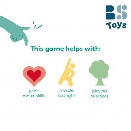 BS TOYS - Ξύλινο Παιχνίδι Άλματος Με Εμπόδια
