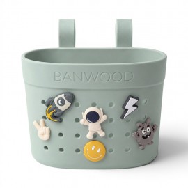 Banwood - Καλάθι Ποδηλάτου/Πατινιού Pin & Ride - Απαλό Πράσινο
