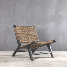 Boutique - Πολυθρόνα Vermont Lounge Banana Black Boutique - Πολυθρόνα Vermont Lounge Banana Black