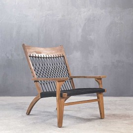 Boutique - Πολυθρόνα Rosa Black Rope Boutique - Πολυθρόνα Rosa Black Rope