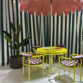 Boutique - Τραπεζάκι Αλουμινίου The Holy Moly Κίτρινο