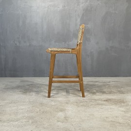 Boutique - Σκαμπό Μπαρ Με Πλάτη Rulis