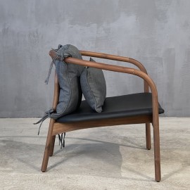 Boutique - Πολυθρόνα Με Μαξιλάρια Tokyo Walnut