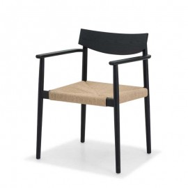 Boutique - Καρέκλα Με Μπράτσα Inverse Black/Cord Boutique - Καρέκλα Με Μπράτσα Inverse Black/Cord