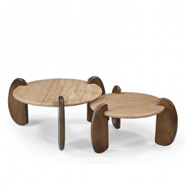 Boutique - Τραπεζάκι Σαλονιού Godzi Travertino 66cm