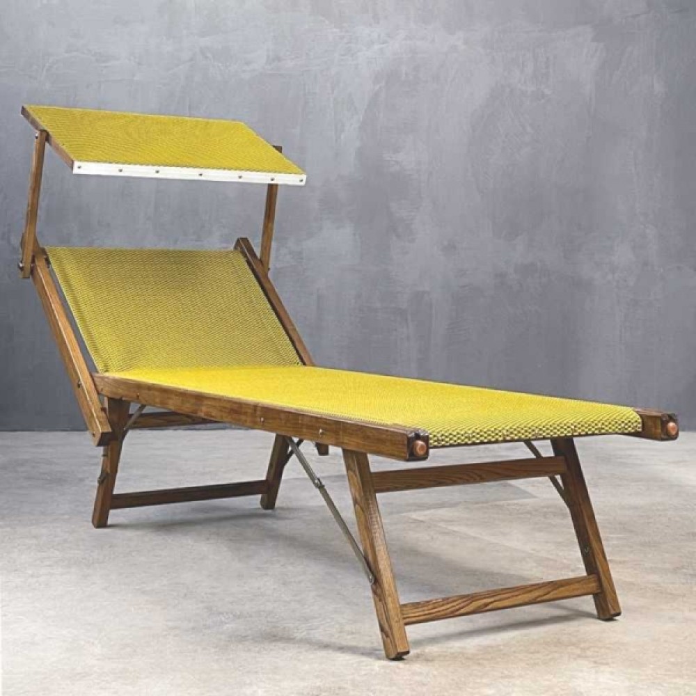 Ciao Amore - Ξαπλώστρα Με Σκιάδιο Ashwood Yellow Ciao Amore - Ξαπλώστρα Με Σκιάδιο Ashwood Yellow
