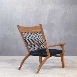 Boutique - Πολυθρόνα Rosa Black Rope Boutique - Πολυθρόνα Rosa Black Rope