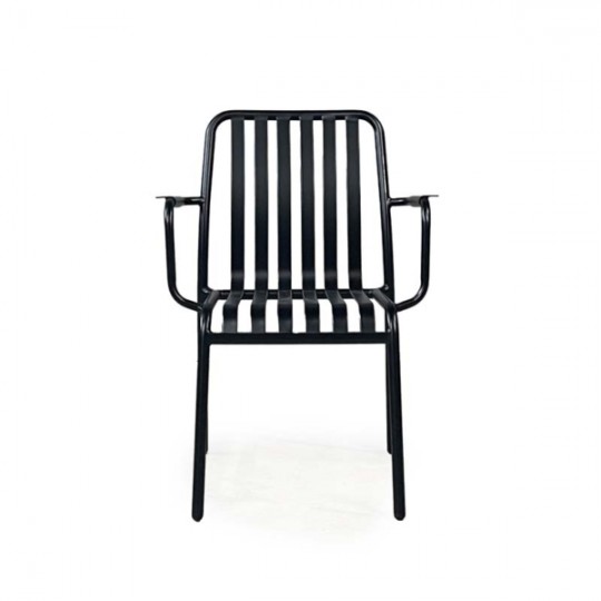 Boutique - Στοιβαζόμενη Καρέκλα Τραπεζαρίας Εξωτερικού Χώρου The Alfresco Black