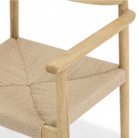 Boutique - Καρέκλα Με Μπράτσα Inverse Natural/Cord Boutique - Καρέκλα Με Μπράτσα Inverse Natural/Cord