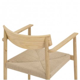 Boutique - Καρέκλα Με Μπράτσα Inverse Natural/Cord Boutique - Καρέκλα Με Μπράτσα Inverse Natural/Cord