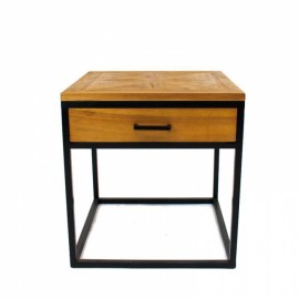 Boutique - Κομοδόνο Cube Side Table Teak