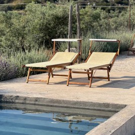 Ciao Amore - Ξαπλώστρα Με Σκιάδιο Ashwood Yellow Ciao Amore - Ξαπλώστρα Με Σκιάδιο Ashwood Yellow