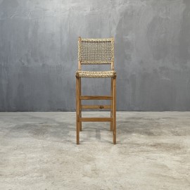 Boutique - Σκαμπό Μπαρ Με Πλάτη Rulis