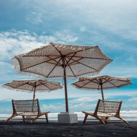 Boutique - Balinese Art Ομπρέλα Teak/Bamboo Macrame 250