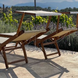 Ciao Amore - Ξαπλώστρα Με Σκιάδιο Ashwood Yellow Ciao Amore - Ξαπλώστρα Με Σκιάδιο Ashwood Yellow