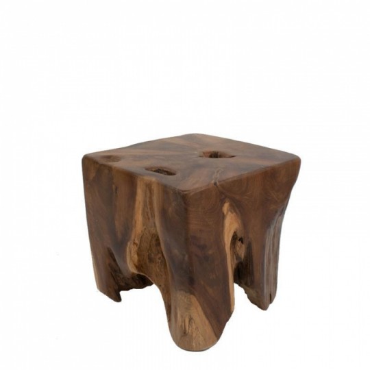Boutique - Χαμηλό Σκαμπό Tooth Teak