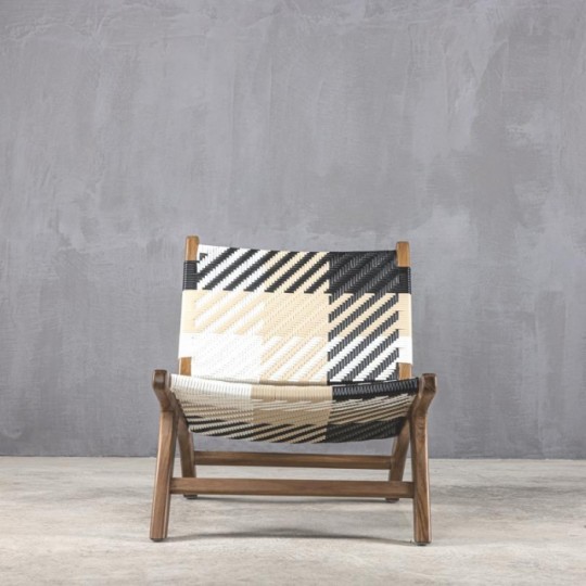 Boutique - Πολυθρόνα Καθιστικού Teak Copenhagen Multicolor