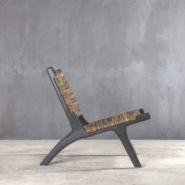 Boutique - Πολυθρόνα Vermont Lounge Banana Black Boutique - Πολυθρόνα Vermont Lounge Banana Black