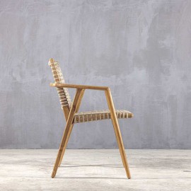 Boutique - Πολυθρόνα Conchita Teak Synthetic Rope