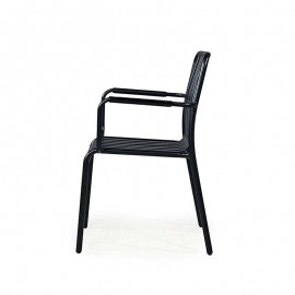 Boutique - Στοιβαζόμενη Καρέκλα Τραπεζαρίας Εξωτερικού Χώρου The Alfresco Black
