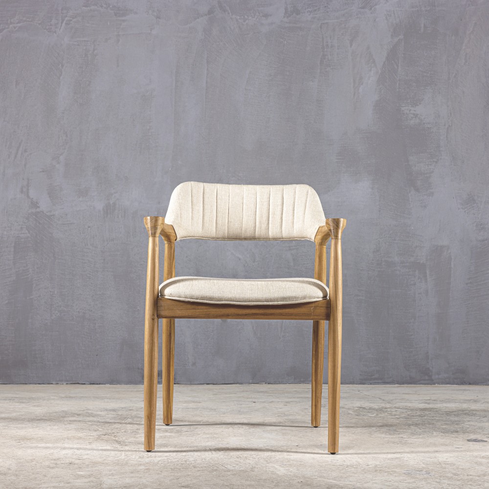 Boutique - Καρέκλα Τραπεζαρίας Με Μπράτσα Georgia Quilted