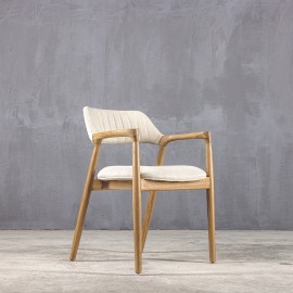 Boutique - Καρέκλα Τραπεζαρίας Με Μπράτσα Georgia Quilted