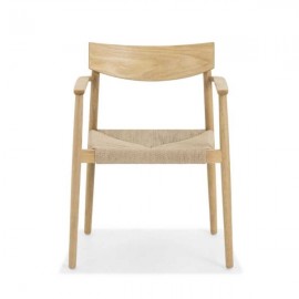 Boutique - Καρέκλα Με Μπράτσα Inverse Natural/Cord