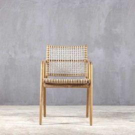 Boutique - Πολυθρόνα Conchita Teak Synthetic Rope